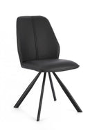 Set 4 Sedie 44x62x88h cm Maxwell Pu Nero 