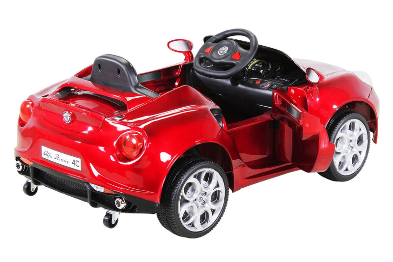 Macchina Elettrica per Bambini 12V con Licenza Alfa Romeo 4C Rossa