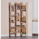 Libreria 15 Ripiani 96x24,8x192 cm in Legno MDF Rovere