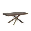 Tavolo Allungabile 130-390x90x77 cm Volantis Premium Noce Telaio 4C 