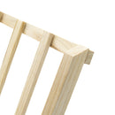 Organizer Richiudibile portariviste da terra 22x38xH33 cm in legno chiaro