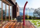 Collettore Solare da Esterno Giardino 40L Elettrico con Regolatore Termostatico per Docce Lavandini Hot Ball Grigio Antracite