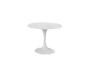 Tavolo Fisso Side 100x100x76 cm Top in Ceramica Marmo Bianco