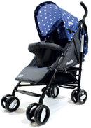 Passeggino Leggero per Bambini Pieghevole con Borsa Nemo Blu con Stelle