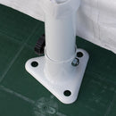 Tendostruttura Garage 3x6m con Tetto e Teli Laterali Bianco