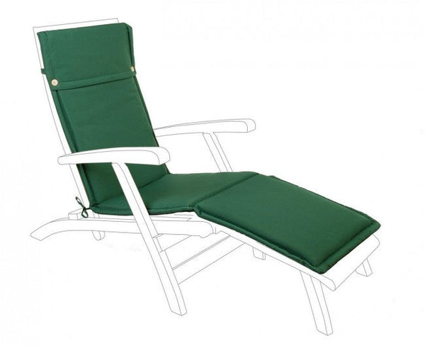 sconto Cuscino Poly180 Verde Scuro Steamer in Tessuto per Esterno