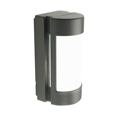 Lampada Applique Plafoniera con Aperture Laterali Colore Grigio per Esterno Linea Umbe Sovil sconto