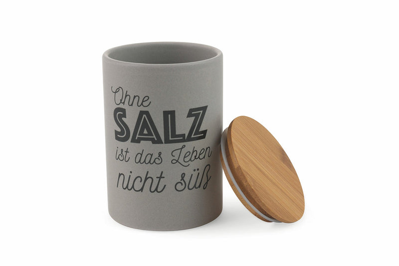 Set 3 Barattoli Sale Zucchero e Caffè 700 ml in Dolomite Coperchio in Bamboo VdE Tivoli 1996