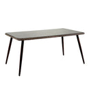 Tavolo da Giardino in Polyrattan Rettangolare 160x90x75cm Tirreno Naturale