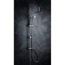 Colonna Doccia a Ponte Soffione Ø25cm Doccetta Acciaio Cromato