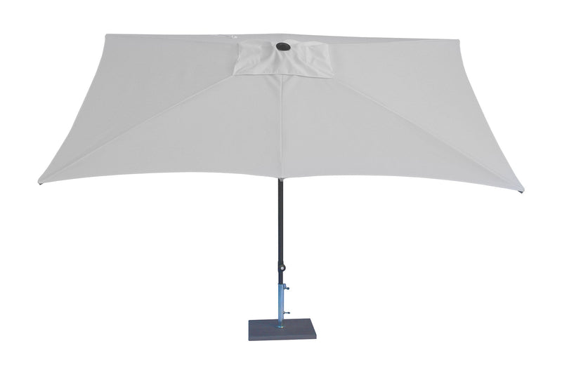 Ombrellone da Giardino 3x2 m Palo Ø38 mm in Alluminio Tessuto Poliestere Trend Bianco