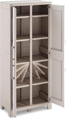 Armadio 8 Ripiani 80x44x182 cm Keter Gulliver Multispace XL Sabbia e Beige