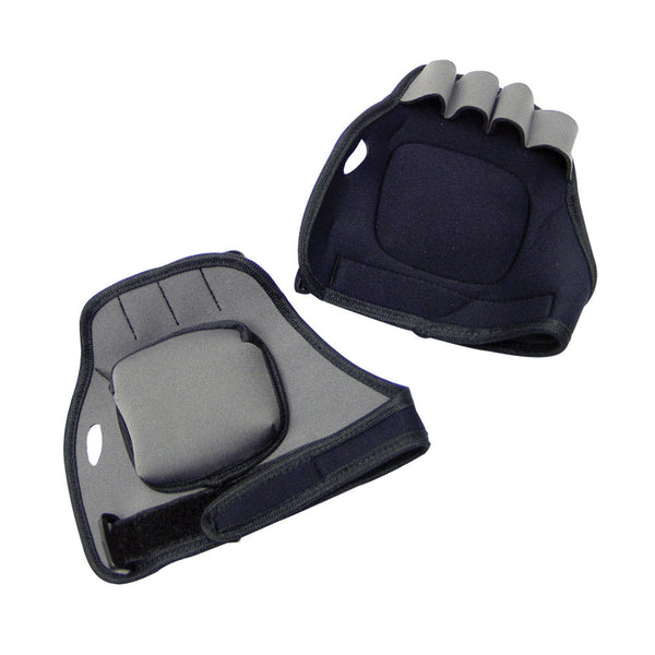 acquista Guanti in Neoprene con Pesi Regolabili max 1 Kg Antiscivolo Chiusura con Velcro Grigi