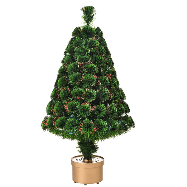 online Albero di Natale Artificiale 90 cm 95 Rami a Fibre Ottiche Multicolore Verde