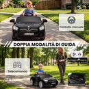 Auto Elettrica per Bambini Licenza Mercedes-Benz 12 V 103x63x44 cm con Telecomando e Sospensioni su 4 Ruote in PP Nero      