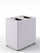 Pattumiera a 2 Scomparti Totale 48 L 48,5x33x49 cm con Contenitori Interni in Acciaio Verniciato Bianco