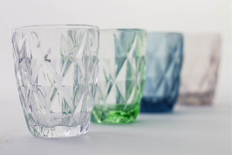 Set 6 Bicchieri Ø8x10 cm in Vetro Villa d'Este Home Tivoli Quarzo Trasparenti