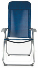 Sedia Mare Spiaggina Pieghevole in Alluminio Soriani Blu