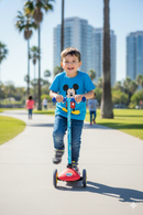 Monopattino Evolutivo a 3 Ruote con Cuscinetti ABEC-5 e Freno a Pedale Posteriore Disney Mickey Mouse Rosso