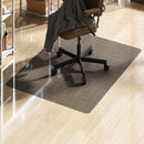 Tappetino per Sedia Ufficio Salvapavimento 120x90 cm in Plastica Nera Trasparente   