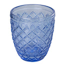 Set 6 Bicchieri Acqua Castle Ocean in Vetro VdE Tivoli 1996 Blu