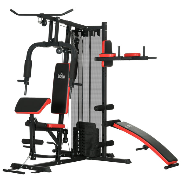 acquista Stazione Fitness Multifunzione 225x175x200 cm in Acciaio e PU Nero