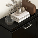 Scarpiera 3 Cassetti Ribaltabili e Regolabili 15 Paia di Scarpe 54x24x117,5 cm Nero  