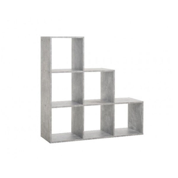 Libreria a cubi 116x118x33 cm cemento sconto