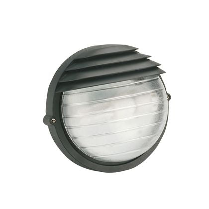 acquista Lampada Applique Tonda Piccola Colore Nero per Esterno Linea Palpebra Sovil