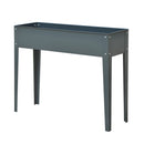 Fioriera da Giardino 100x30x80 cm in Metallo Grigio