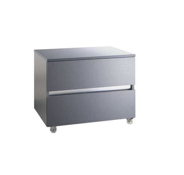 online Mobile Cassettiera 2 Cassetti Soft Close in Legno in Melaminico 70x52x57cm TFT Bali Piombo