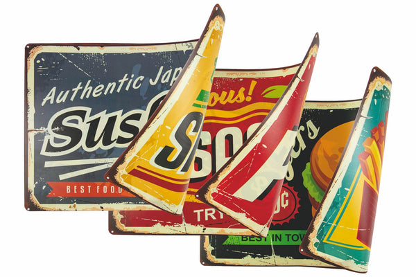 sconto Set 3 Tovagliette Food Double Face 45x30 cm Villa d'Este Home Tivoli Vintage