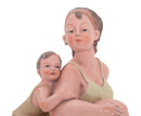 Donnina Positano con Figlio 12,9x10,9x16,2 cm in Resina
