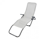 Spiaggina Samba 143x59x97 h cm in Textilene Bianco