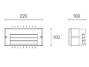 Applique da Esterno a LED 10W 3000K Sovil Bianco