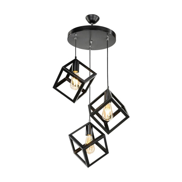 sconto Lampada a sospensione  Agatha  3 cubi nero