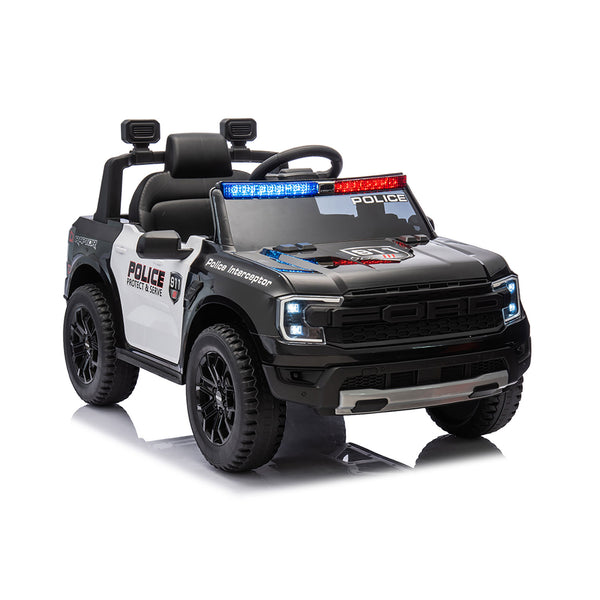 online Macchina Elettrica per Bambini Licenza Ufficiale Ford Raptor Police 10,8V Bianco e Nero