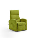 Poltrona Alzapersona Elettrica 2 Motori 72x111x86 cm Martina in Microfibra Dispositivo Medico 1 Verde