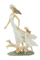 Donna More con Bambina 20x7,5x30 cm in Poliresina