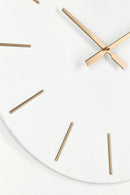 Orologio da Muro Ø 60x5 cm Timeline in Legno Bianco