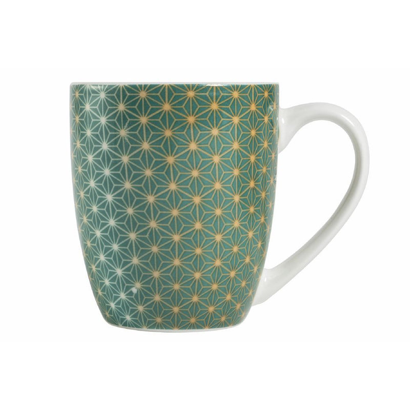 Set 6 Tazzine da Caffè Ø6x7 cm in Bone China VdE Tivoli 1996 Geometric