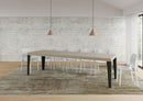  Tavolo Allungabile 180-284x90x77 cm Flame Premium Cashmere Telaio Antracite