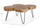 Tavolino 90x60x40h cm Orbital Log