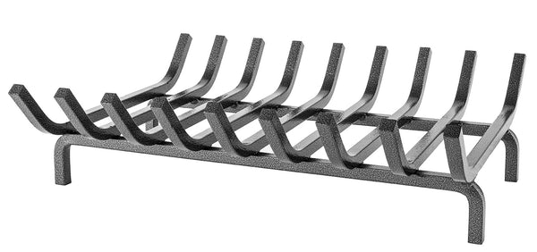 prezzo Braciere a 9 Barre 50x40x14 cm in Ferro Quadro 14 mm Grigio Martellato