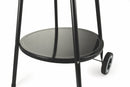 Barbecue a Carbone Carbonella Tondo Ø50 cm con Ruote Soriani Sun-day Nero