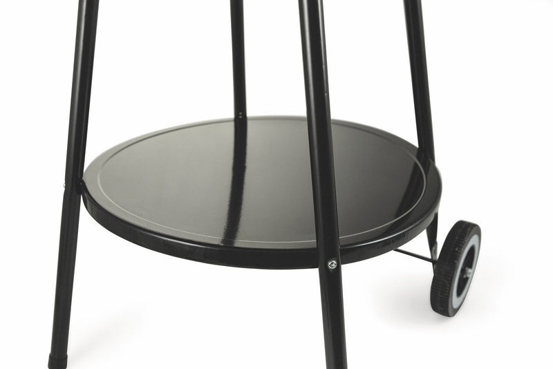 Barbecue a Carbone Carbonella Tondo Ø50 cm con Ruote Soriani Sun-day Nero
