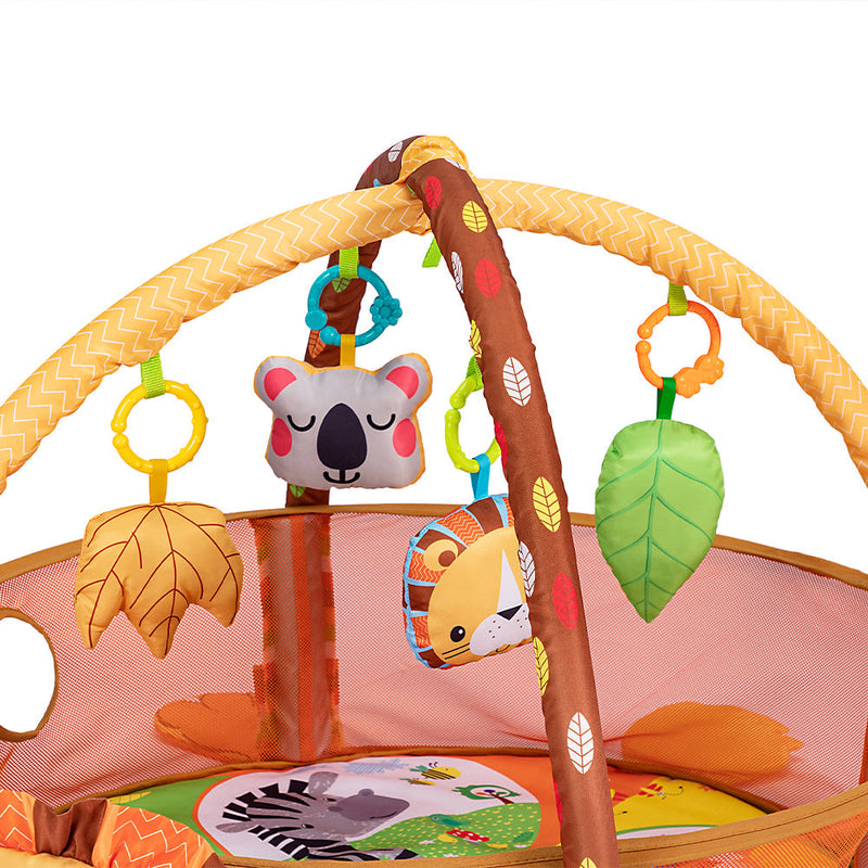 DOTBUY Tappeto Tondo Per Bambini 150 Cm – Lavabile In Cotone, Antiscivolo, Gioco E Camminata - 2
