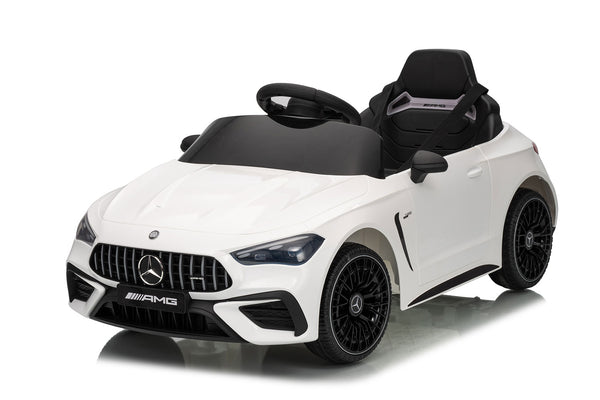 Macchina Elettrica per Bambini 12V Licenza Ufficiale Mercedes CLE53 Sedile in Pelle Bianco prezzo