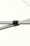 Gazebo da Giardino Pieghevole 3x3x3,25 m in Alluminio Tessuto Bianco