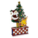 Calendario dell'Avvento in Legno albero con ciondoli cm 28x7,5xh57